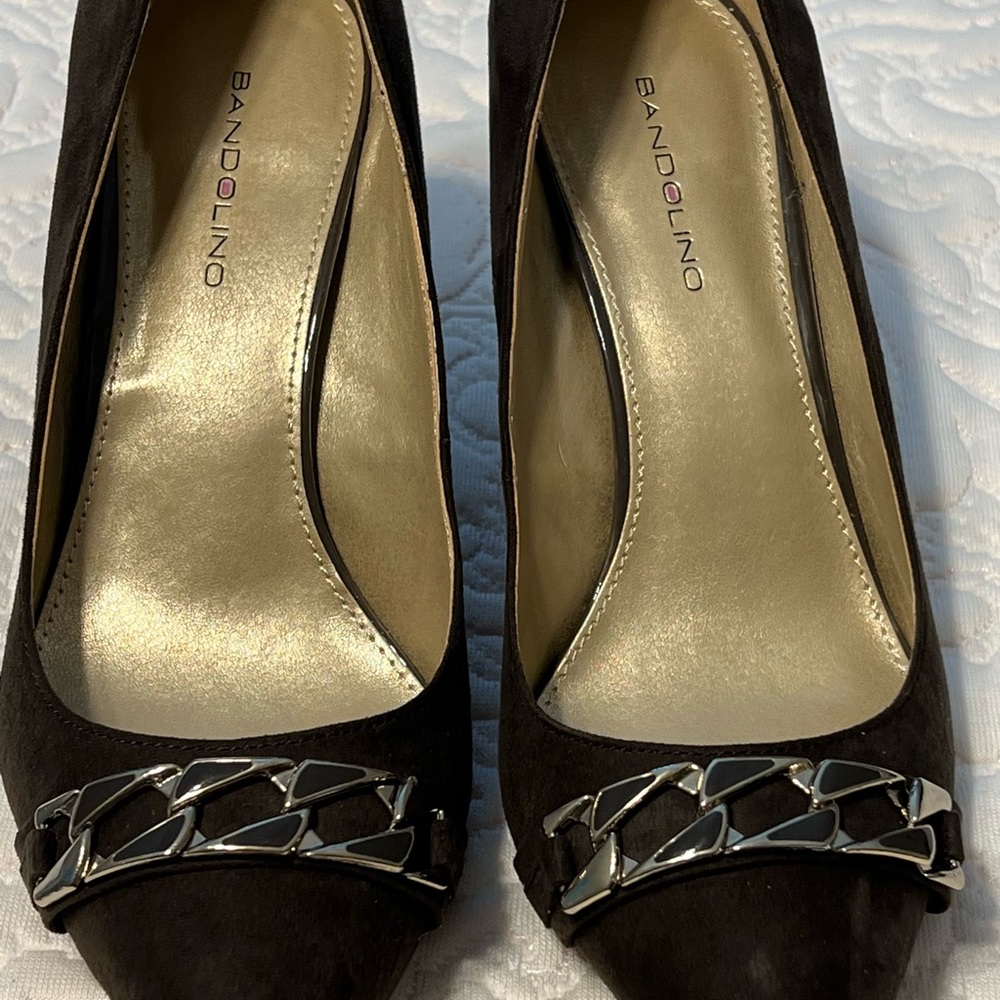 Brown Suede Pumps
